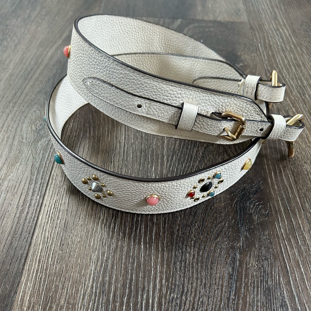 Coach Pebble Leather Chalk-Strap with Rivets - Picture 2 of 15